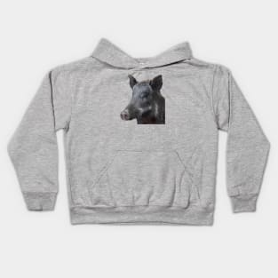 Wild Boar Vector Zodiac Animal Cut Out Kids Hoodie